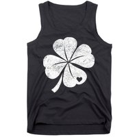 Vintage Irish Clover Heart Tank Top