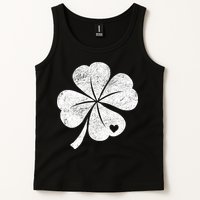 Vintage Irish Clover Heart Tank Top
