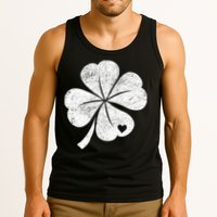 Vintage Irish Clover Heart Tank Top