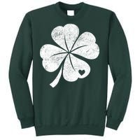 Vintage Irish Clover Heart Sweatshirt