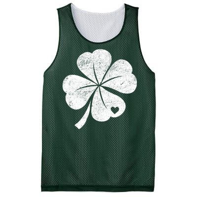 Vintage Irish Clover Heart Mesh Reversible Basketball Jersey Tank