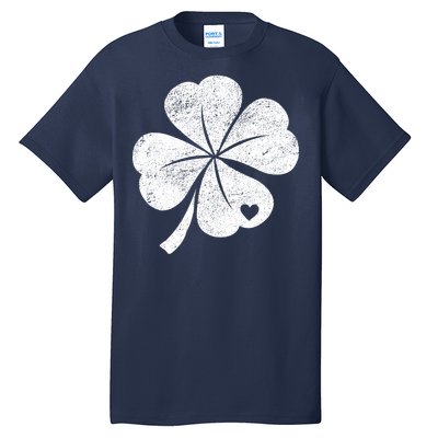 Vintage Irish Clover Heart Tall T-Shirt