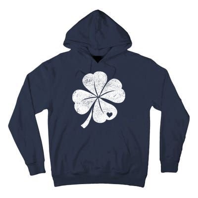 Vintage Irish Clover Heart Tall Hoodie