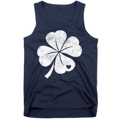 Vintage Irish Clover Heart Tank Top