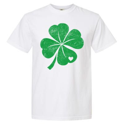 Vintage Irish Clover Heart Garment-Dyed Heavyweight T-Shirt