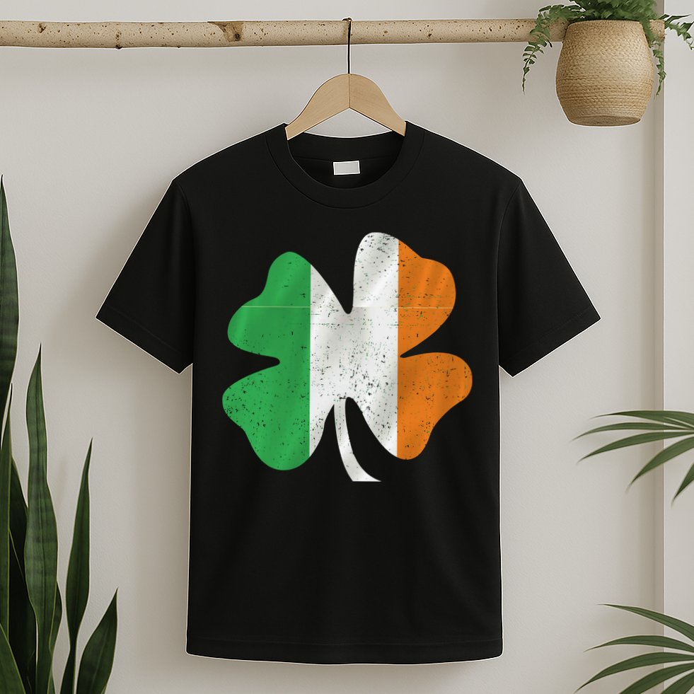 Vintage Irish Cover Ireland Flag T-Shirt