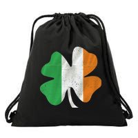 Vintage Irish Cover Ireland Flag Drawstring Bag