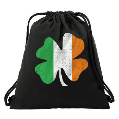 Vintage Irish Cover Ireland Flag Drawstring Bag