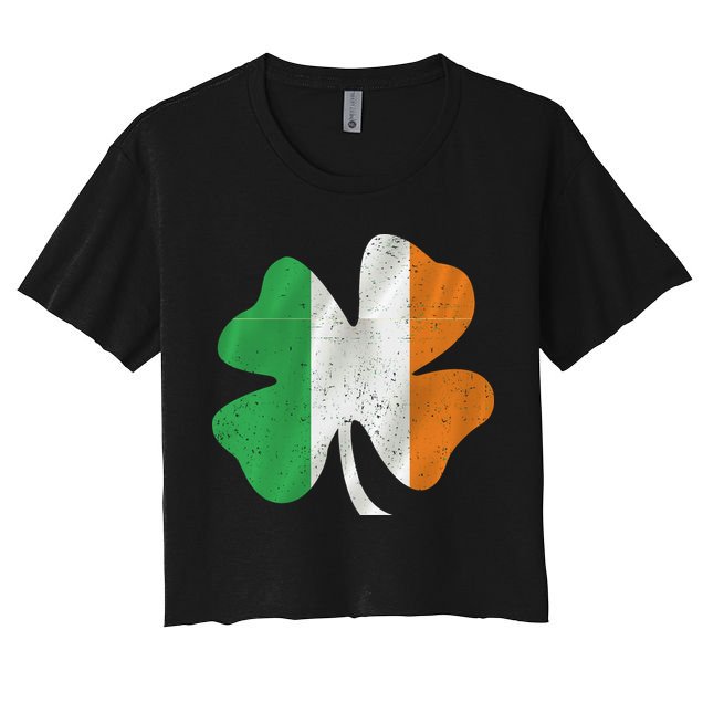 Vintage Irish Cover Ireland Flag Crop Top