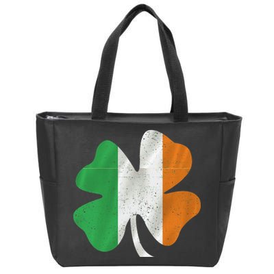 Vintage Irish Cover Ireland Flag Zip Tote Bag