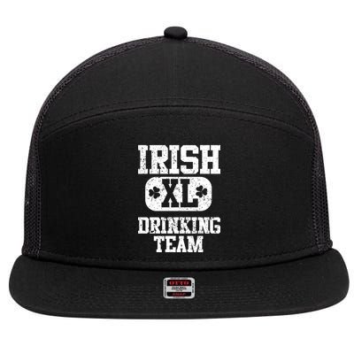 Vintage Irish Drinking Team  7 Panel Mesh Trucker Snapback Hat