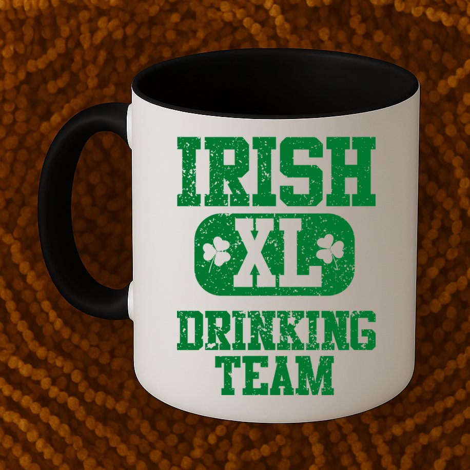 Vintage Irish Drinking Team  Mug