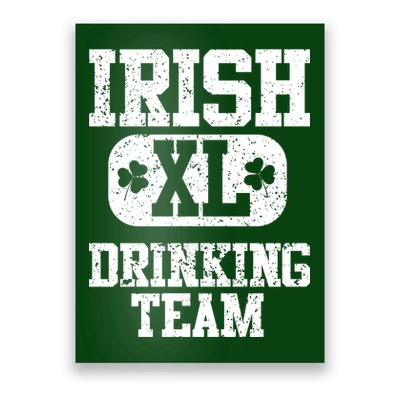 Vintage Irish Drinking Team  Poster