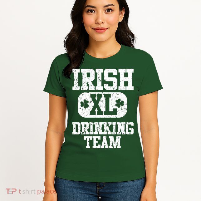 Vintage Irish Drinking Team  Womens T-Shirt