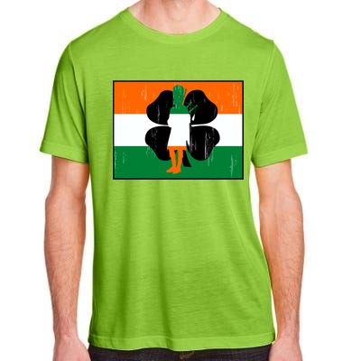 Vintage Irish Flag Of Ireland Adult ChromaSoft Performance T-Shirt