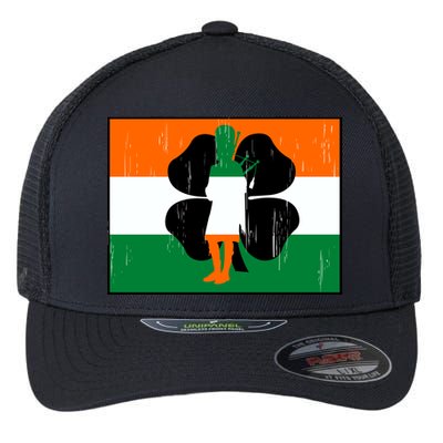 Vintage Irish Flag Of Ireland Flexfit Unipanel Trucker Cap