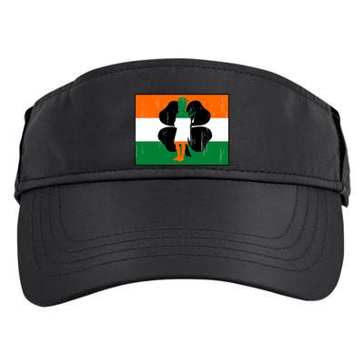 Vintage Irish Flag Of Ireland Adult Drive Performance Visor
