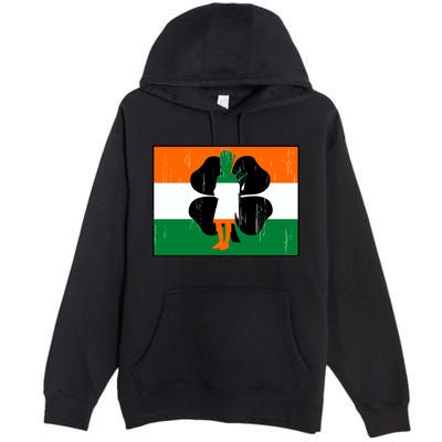 Vintage Irish Flag Of Ireland Premium Pullover Hoodie