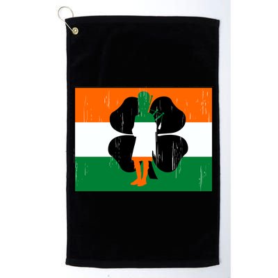 Vintage Irish Flag Of Ireland Platinum Collection Golf Towel