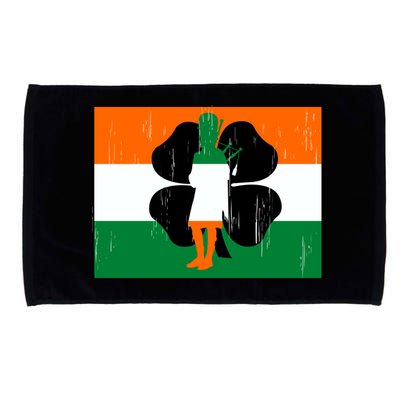 Vintage Irish Flag Of Ireland Microfiber Hand Towel