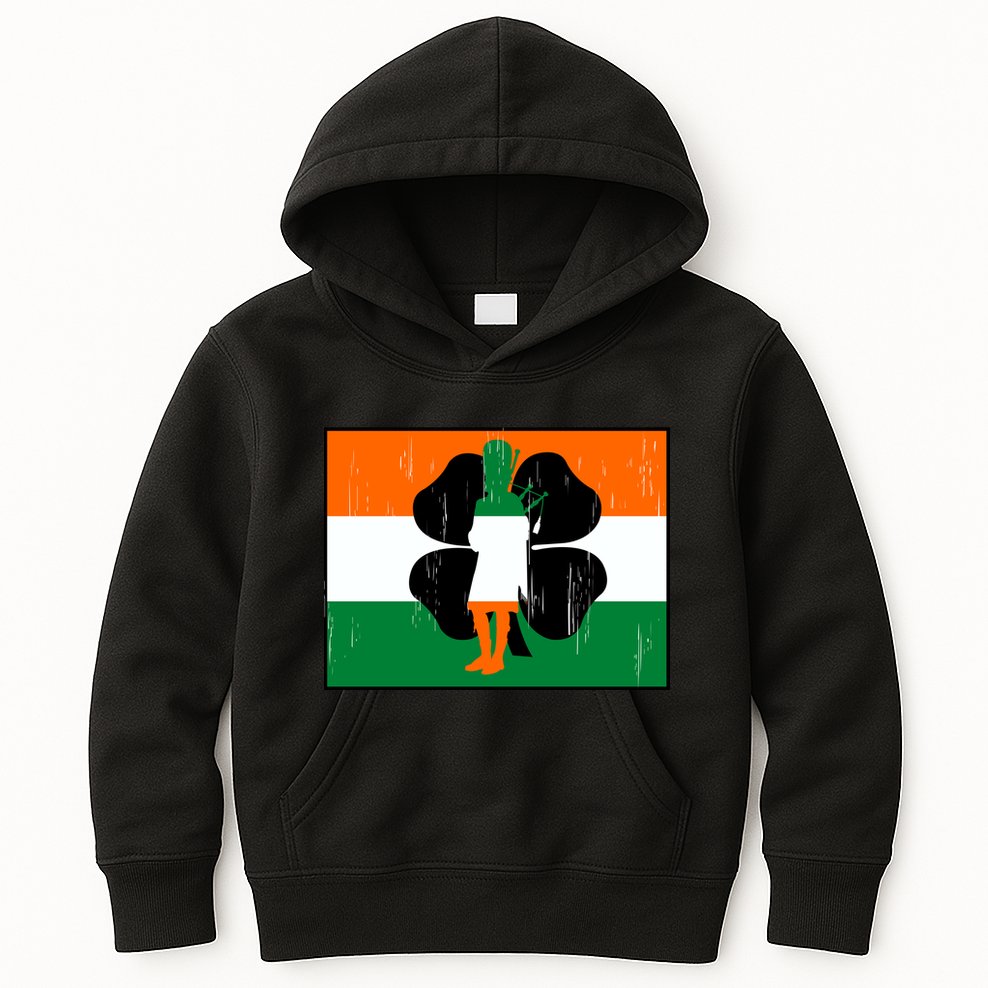 Vintage Irish Flag Of Ireland Kids Hoodie