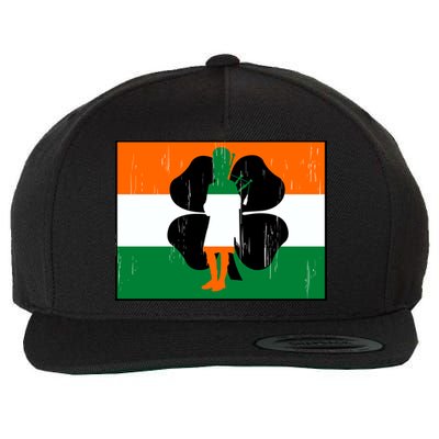 Vintage Irish Flag Of Ireland Wool Snapback Cap