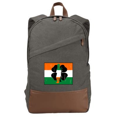 Vintage Irish Flag Of Ireland Cotton Canvas Backpack