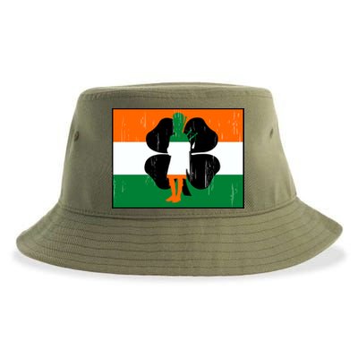 Vintage Irish Flag Of Ireland Sustainable Bucket Hat