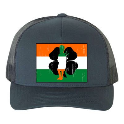 Vintage Irish Flag Of Ireland Yupoong Adult 5-Panel Trucker Hat