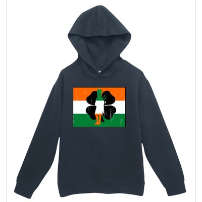 Vintage Irish Flag Of Ireland Urban Pullover Hoodie