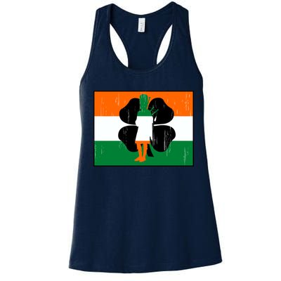 Vintage Irish Flag Of Ireland Women's Racerback Tank