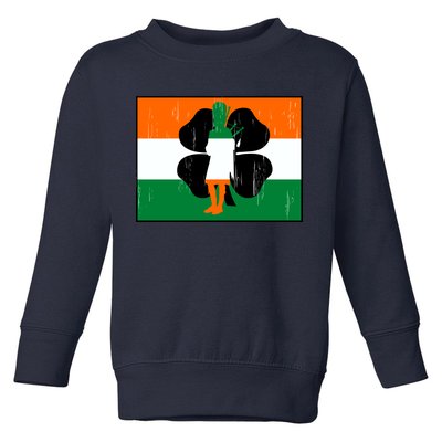 Vintage Irish Flag Of Ireland Toddler Sweatshirt