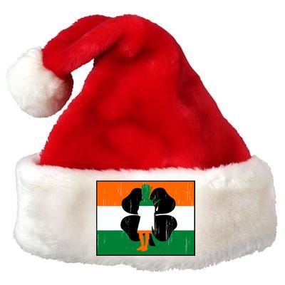 Vintage Irish Flag Of Ireland Premium Christmas Santa Hat