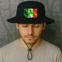 Vintage Irish Flag of Ireland Clover St. Patrick's Day Bucket Hat
