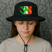 Vintage Irish Flag of Ireland Clover St. Patrick's Day Bucket Hat