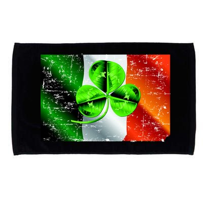 Vintage Irish Flag of Ireland Clover St. Patrick's Day Microfiber Hand Towel