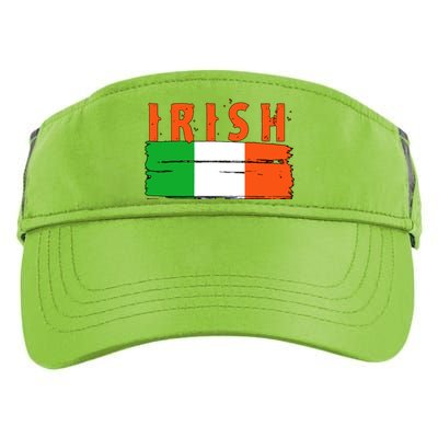 Vintage Irish Ireland Flag Adult Drive Performance Visor