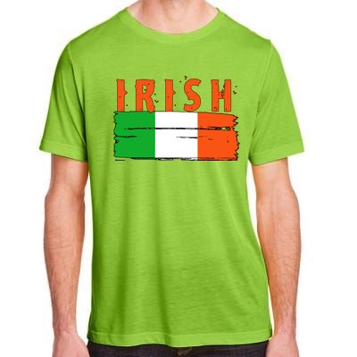 Vintage Irish Ireland Flag Adult ChromaSoft Performance T-Shirt