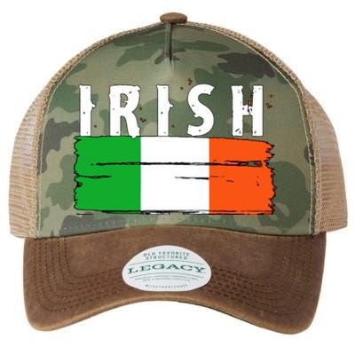 Vintage Irish Ireland Flag Legacy Tie Dye Trucker Hat