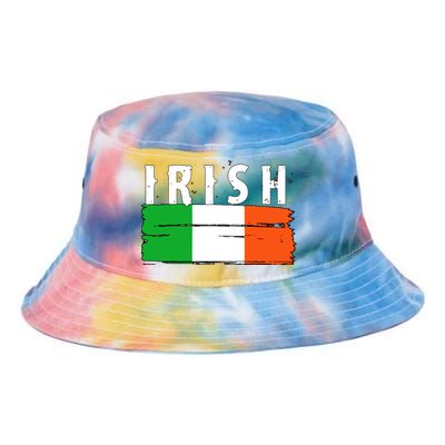 Vintage Irish Ireland Flag Tie Dye Newport Bucket Hat