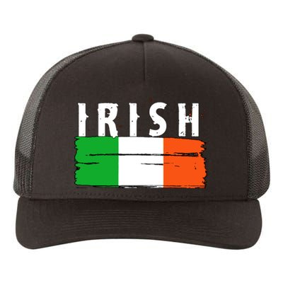 Vintage Irish Ireland Flag Yupoong Adult 5-Panel Trucker Hat