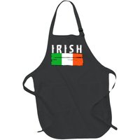 Vintage Irish Ireland Flag Full-Length Apron With Pockets