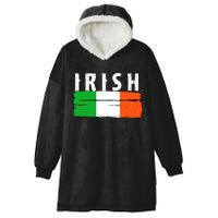 Vintage Irish Ireland Flag Hooded Wearable Blanket