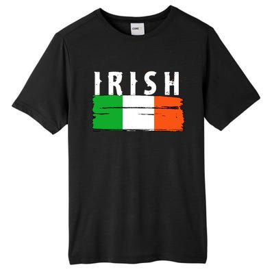 Vintage Irish Ireland Flag Tall Fusion ChromaSoft Performance T-Shirt