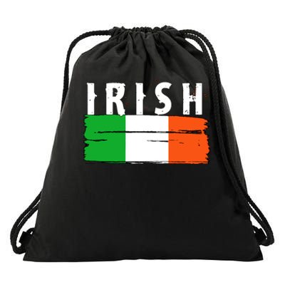 Vintage Irish Ireland Flag Drawstring Bag