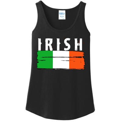 Vintage Irish Ireland Flag Ladies Essential Tank