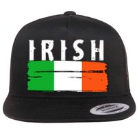 Vintage Irish Ireland Flag Flat Bill Trucker Hat