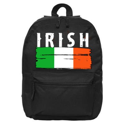 Vintage Irish Ireland Flag 16 in Basic Backpack