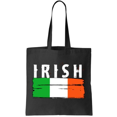 Vintage Irish Ireland Flag Tote Bag