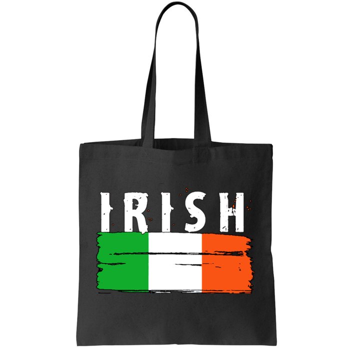 Vintage Irish Ireland Flag Tote Bag